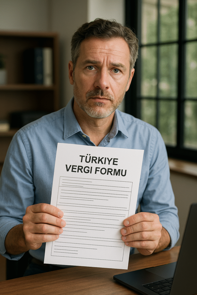 Bir mali müşavirin, Türkiye'deki vergi sorumlulukları hakkında yabancı bir müşterisine danışmanlık vermesi.